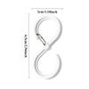 8pcs S Shaped Hook Hanger Hanging Hooks For Kitchen Hanger Railing Hooks Closet Hook Coat Hat Tie Hanging Storage Organizer Hook