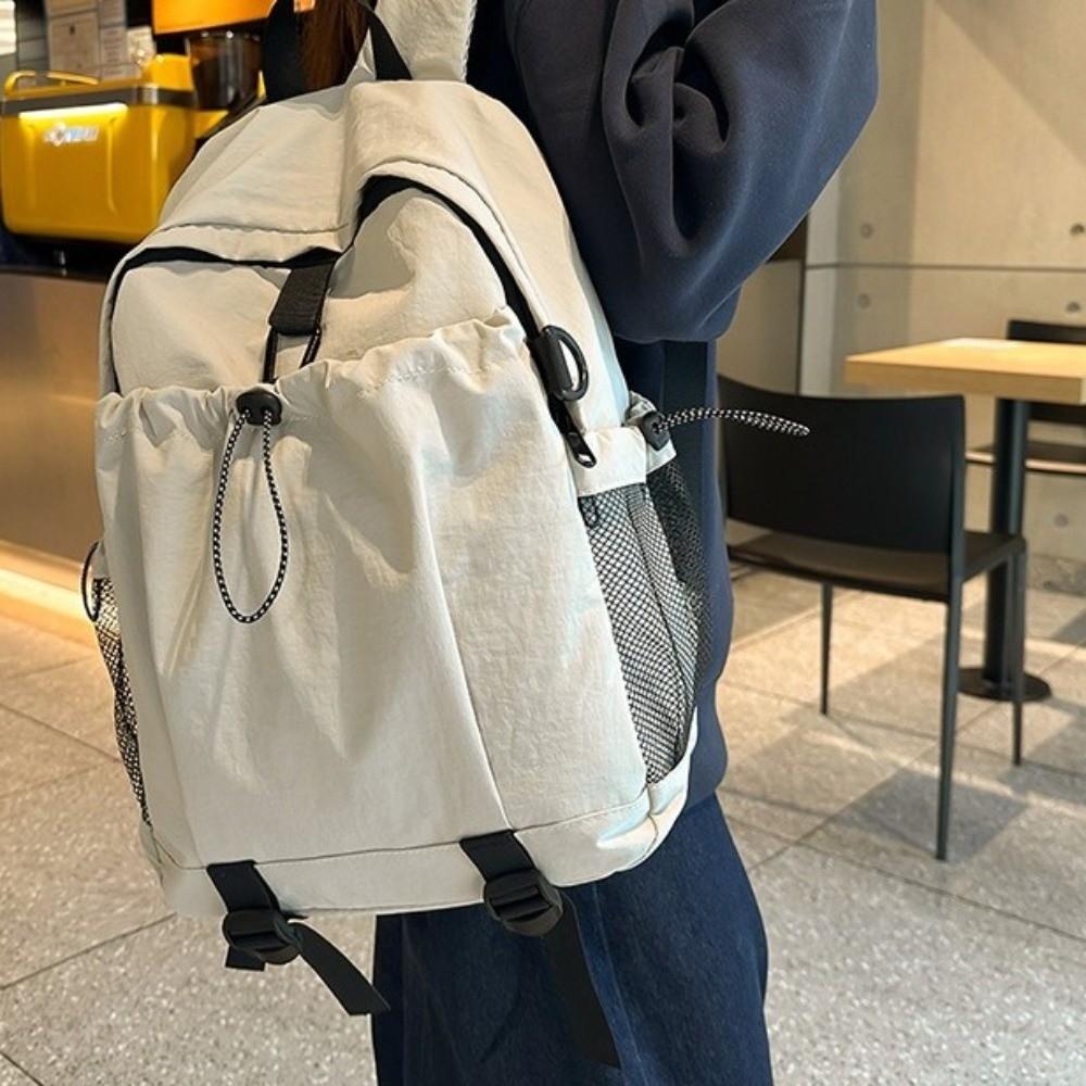 Fashion Multi-pocket Shoulders Backpack Adjustable Strap Large Capacity Travel Rucksack Casual Versatile Student Knapsacks