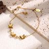 Luxury Gold Color Butterfly Bracelet - Stainless Steel Jewelry for Women, Hypoallergenic Gift & Party Bangles Accessories