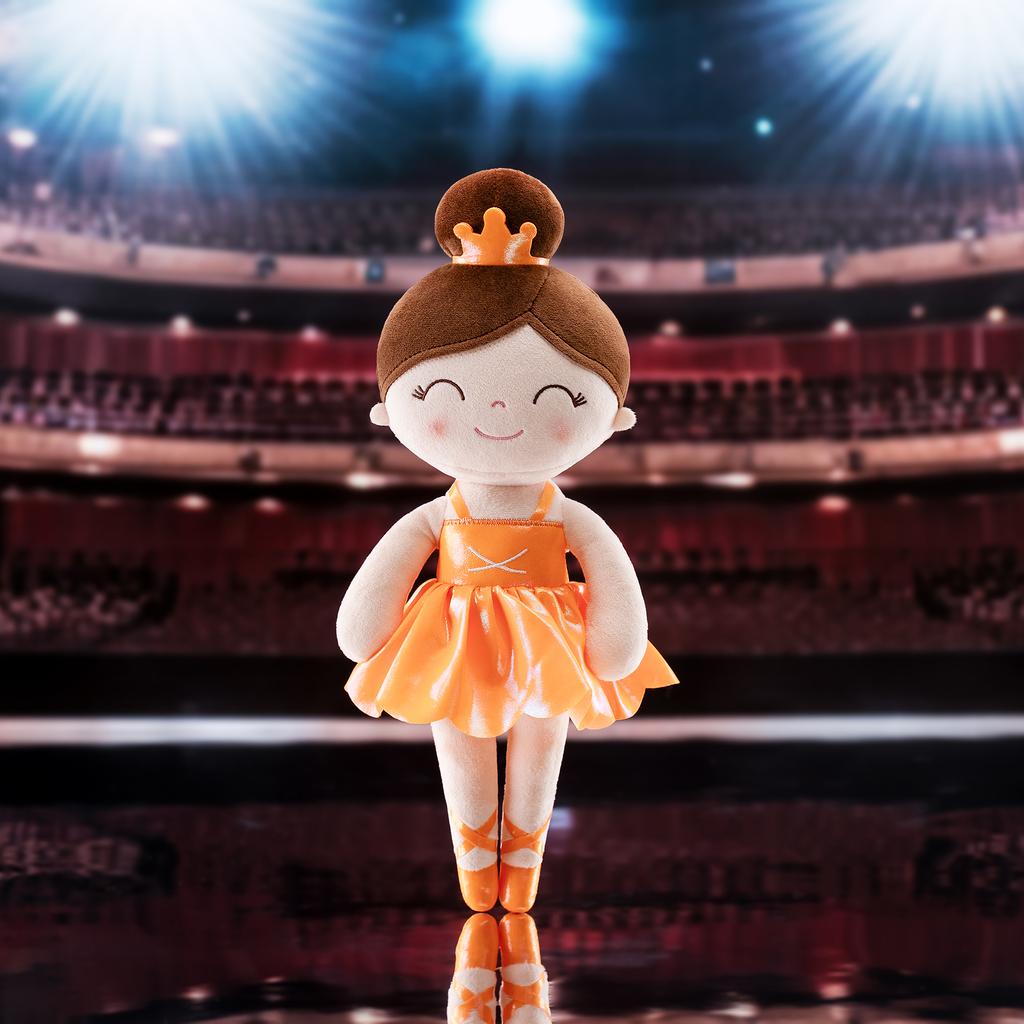 Soft Plush Doll Symphony Mist Gold Ballerina Girl Dream Girl Doll Children Cloth Toy Birthday Gift Orange