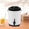 8 л Изолированный диспенсер для напитков из нержавеющей стали, Белый/Черный Круглый настольный диспенсер для холодных и горячих напитков для вечеринок