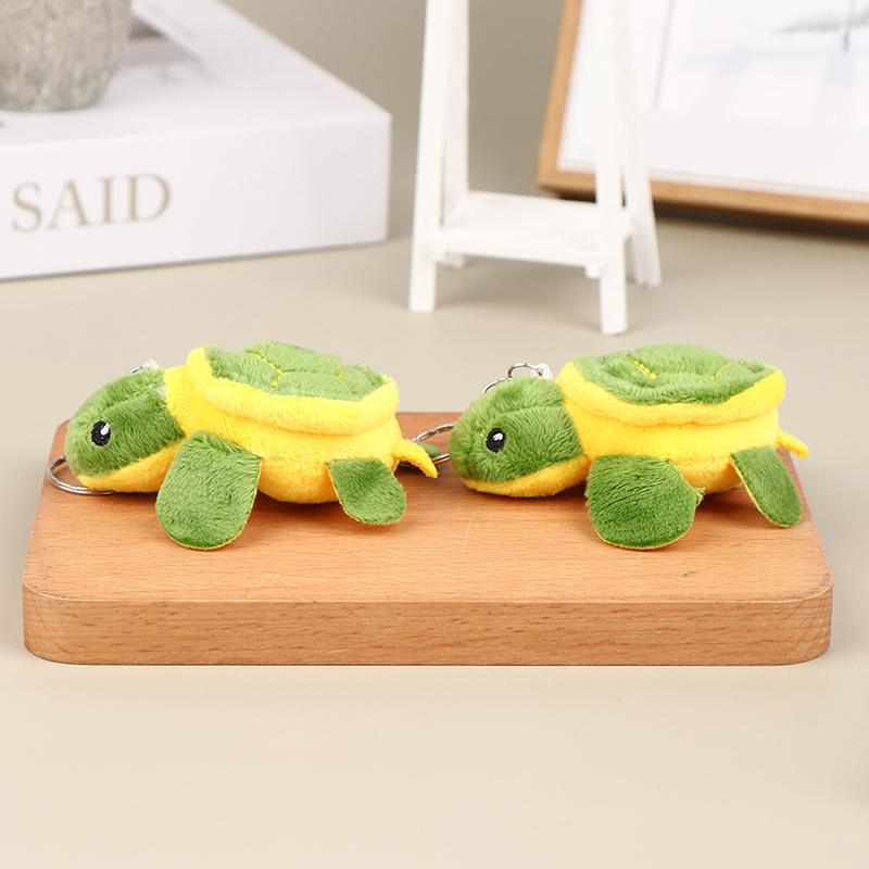 10Cm Cute Turtle Stuffed Doll Soft Plush Toy Keychain Bag Decor Pendant Kid Gift