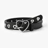 PU Leather Ladies Love Heart Pin Buckle Fashion Belt Dress Jeans Decorative Ladies Cute Belt