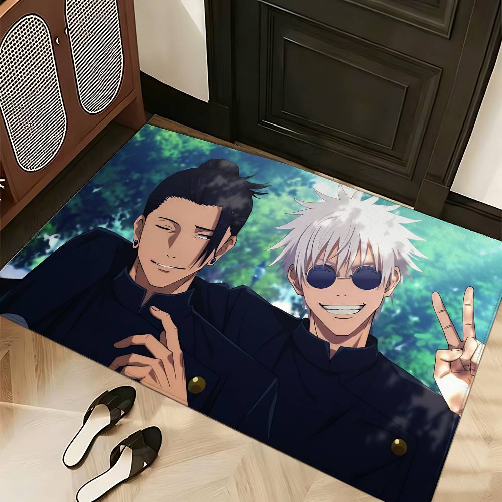 Anime J-Jujutsus-K-Kaisens Carpet Bathroom Anti-slip Mat Door Mat Home Decoration Mat Entrance Door Mat Scratch-resistant Door