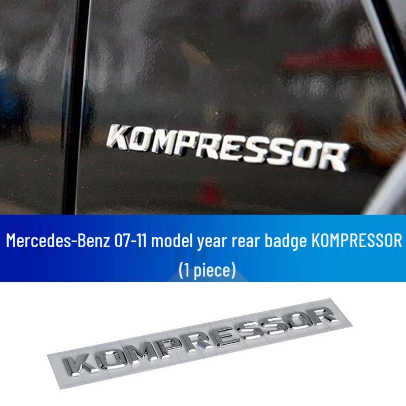 Наклейка с логотипом Manns Kompressor для модифицированного автомобиля: Заряженная эмблема на хвосте