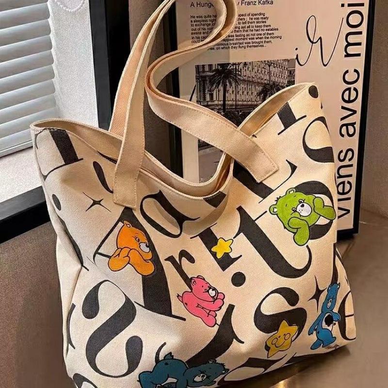 Fashion Big Canvas Handbags for Women Shoulder Bag Ladies Tote Bags Designer Hand Bags Large Capacity Shopping Bags