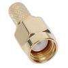 5Pcs Sma Male Plug Rf Coaxial Connector Crimp For Rg58 Rg142 Rg400 Lmr195