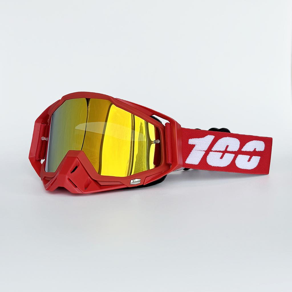 100 Очки для мотокросса Мотоцикл Квадроцикл МТБ Кросс-кантри Катание Спорт MX Очки Мотоциклетный шлем UV400 Велосипедные очки