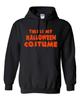 Funny Halloween CostumeHoodie Trick or Treat Orange Print