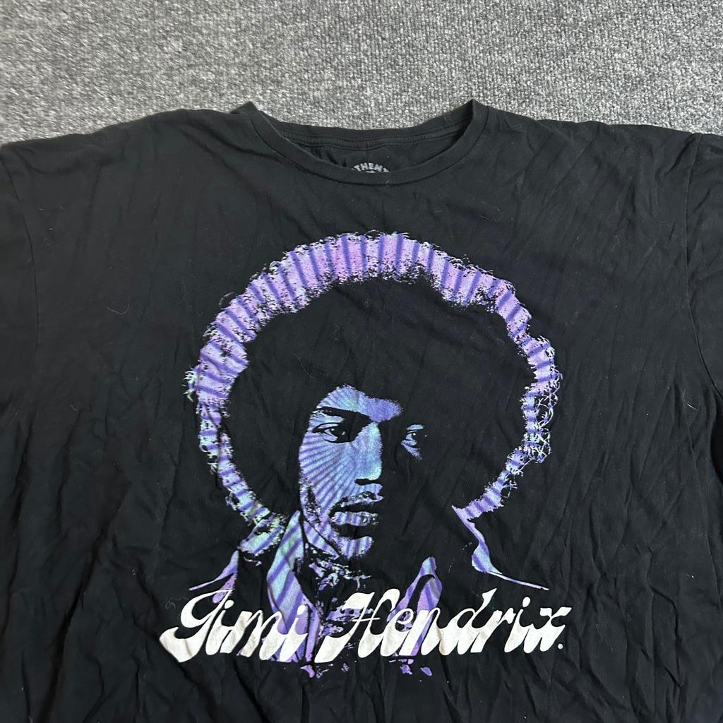 T-ShirtAuthentic Hendrix T-Shirt Mens Size 3XL Black Purple Graphic Rock Band Music Tee