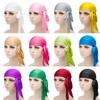 New Unisex Men Women's Satin Durag Bandana Caps Durags Headscarf Headwear Turban Hat Waves Cap Long Tail Hijab Sports Head Wraps