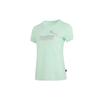 Alphabet Print Training Sports Short Sleeve T-Shirt Women Tops Mint-Green 682140-88
