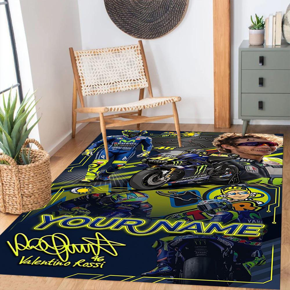 Jorge Lorenzo Customize Text Floor Rug Office Rug Perfect For Foyer Dormitory Dining Room Playrooms Antislip Rug Office Home Decor