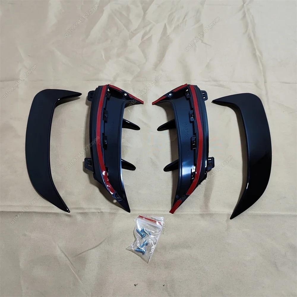 2Pcs Rear Bumper Spoiler Fender Canard Fins Trims For Mercedes Benz A Class W177 Hatchback A180 200 220 A35 A45 AMG 2018-2023