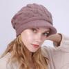 Twist Duck Cap New Style Velvet Thickened Warm Wool Beret Autumn and Winter Women's Knitted Hat