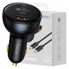 Baseus Qualcomm Car Charger, USB, 2x USB-C, 160W (Gray)