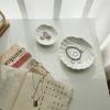 Подносы для хранения ювелирных изделий в форме ракушки  Подносы Белая керамическая тарелка Посуда для хранения Кольца Серьги Тарелка Домашний декоративный поднос Дизайн
