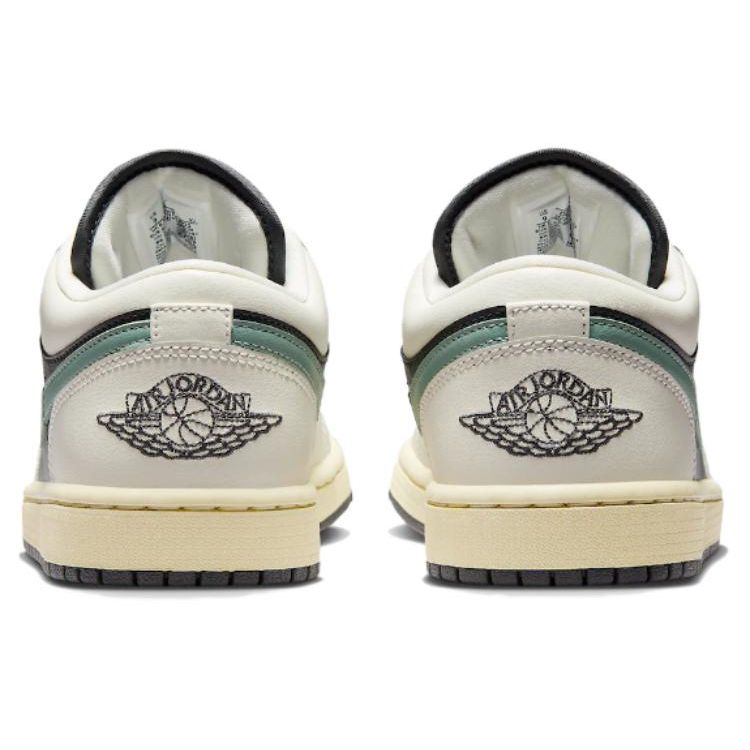 Женские кроссовки Air Jordan 1 Low Jade Smoke Черный Антрацитовый Парус DC0774-001