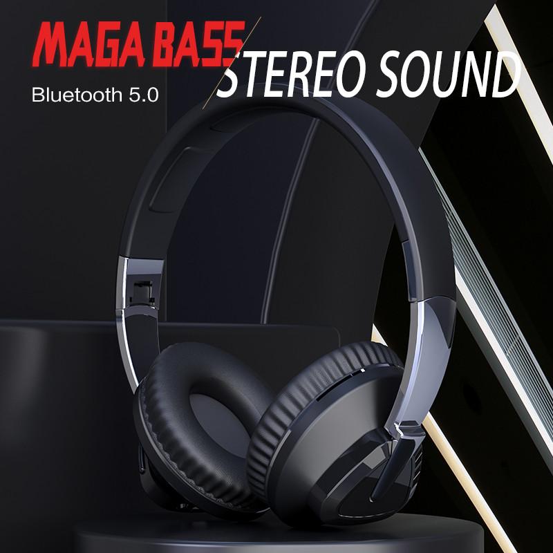 Bluetooth-наушники, беспроводные наушники с шумоподавлением, гарнитура H3 Pro Max с микрофоном, 20 часов воспроизведения музыки, игр, складная, поддержка TF