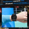 SANDA's New Square Single Display Movement Multi-functional Luminous Waterproof Outdoor Sports Student Electronic Watch