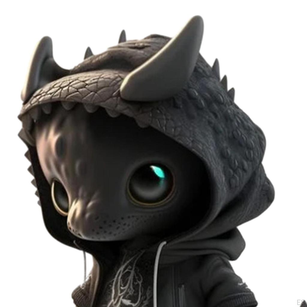 Рождественская статуя динозавра, скульптура животного, рождественский орнамент, Хэллоуин, украшение эльфа для фермерского дома