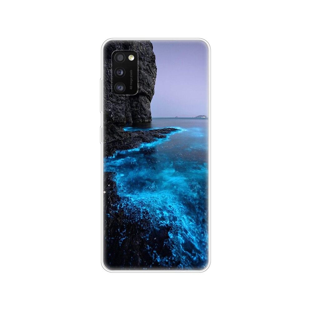 Чехол для Samsung Galaxy A41, 6,1 дюйма, Мягкая силиконовая задняя крышка для телефона Samsung A41, чехол GalaxyA41 A 41 A415 SM-A415fzwmser, бампер
