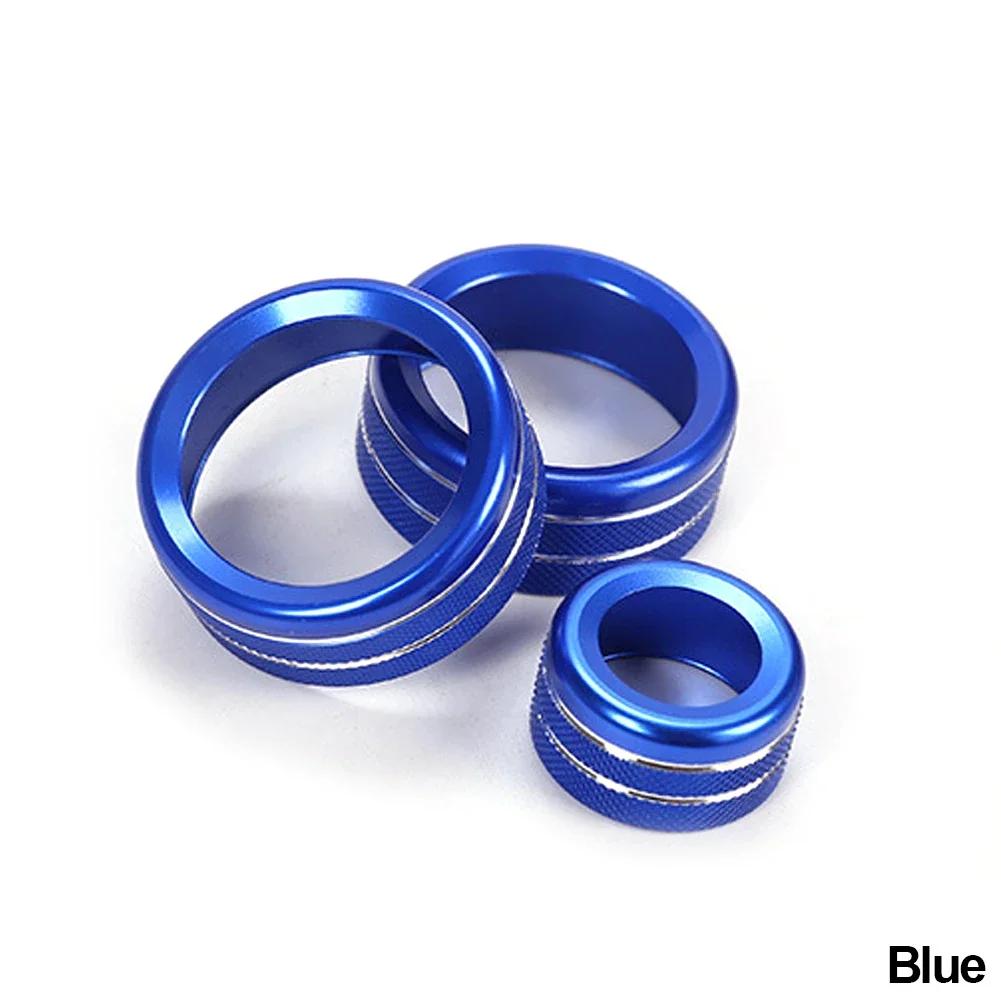3PCS Car Volume Air Conditioning Knobs Audio Control Knob Ring AUTO Button For BMW 1 2 3 3GT 4 Series X1 2016-2019