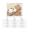 Cute Cartoon Bubu Dudu Blanket Cover  Flannel Throw Blankets Summer Air Conditioning Printed Soft Warm Bedspread