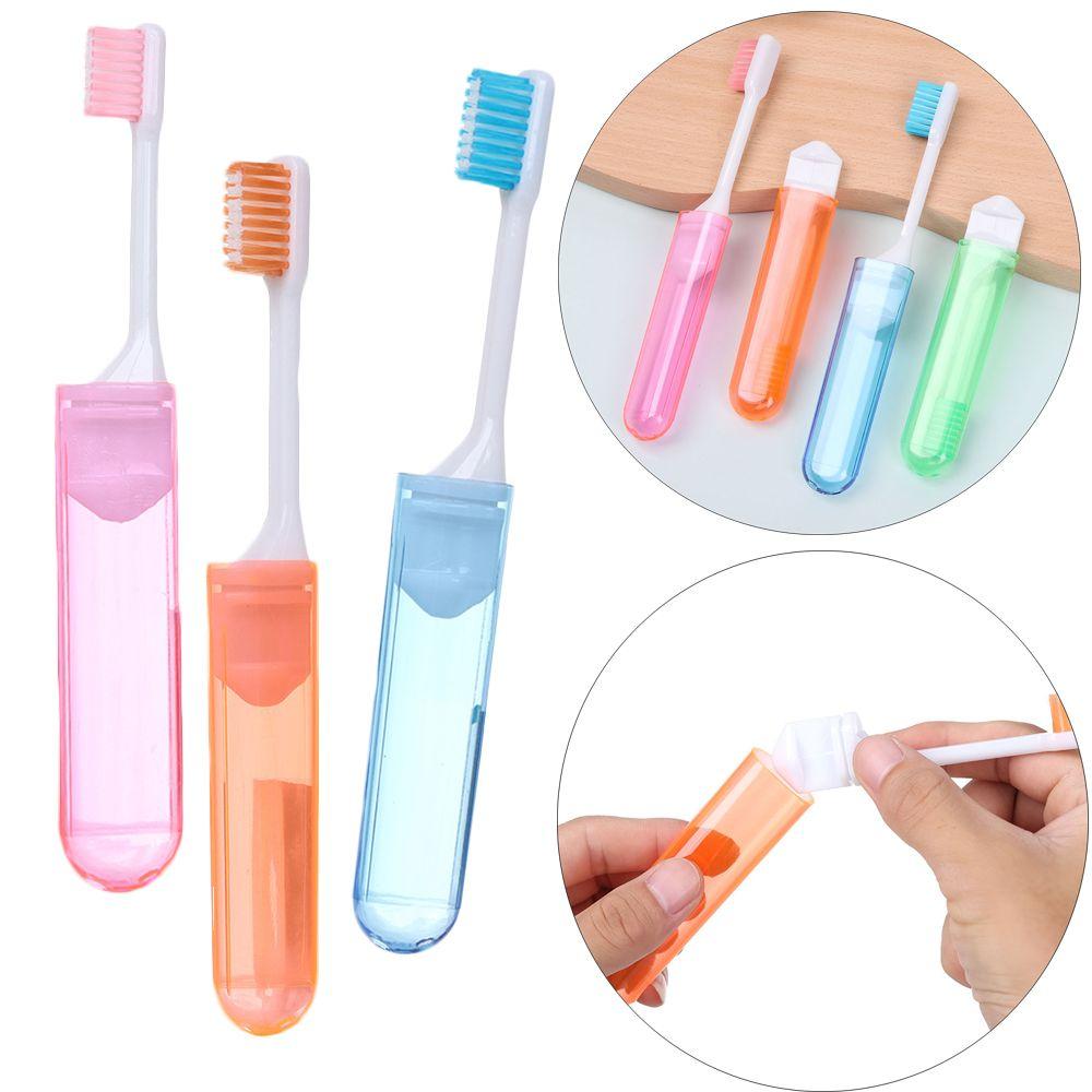 Health Travel Camping Portable Oral Cleaning Business Trip Outdoor Tooth Brush Folding Toothbrush