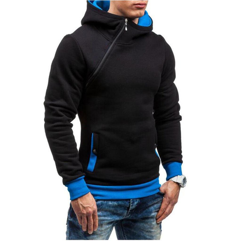 Men's Fall And New Men's Pullover Thick Coat Hoodie Zipper Hoodie