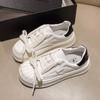 Muffin Platform White Shoes Women's Spring New Versatile Shoes Casual Sports Skate Shoes