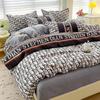 4 предмета, 100% хлопок, комплект постельного белья, комплект из четырех предметов: простыня, одеяло, пододеяльник, современный модный комплект одеяла для двуспальной кровати