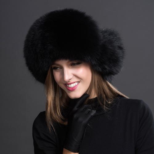 2023 100% Real Fox Fur Hats Women's Russian Ushanka Aviator Trapper Snow Skiing Hat Caps Earflap Winter Raccoon Fur Bomber Hat