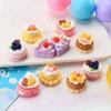 Мини Цветной Двухслойный Мяу Мяу Торт Смола Ювелирные Изделия DIY Аксессуары