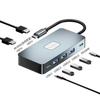 Док-станция типа C с гигабитным Ethernet 4K60Hz USB-концентратором, многопортовым адаптером для ноутбука, ПК MacBook