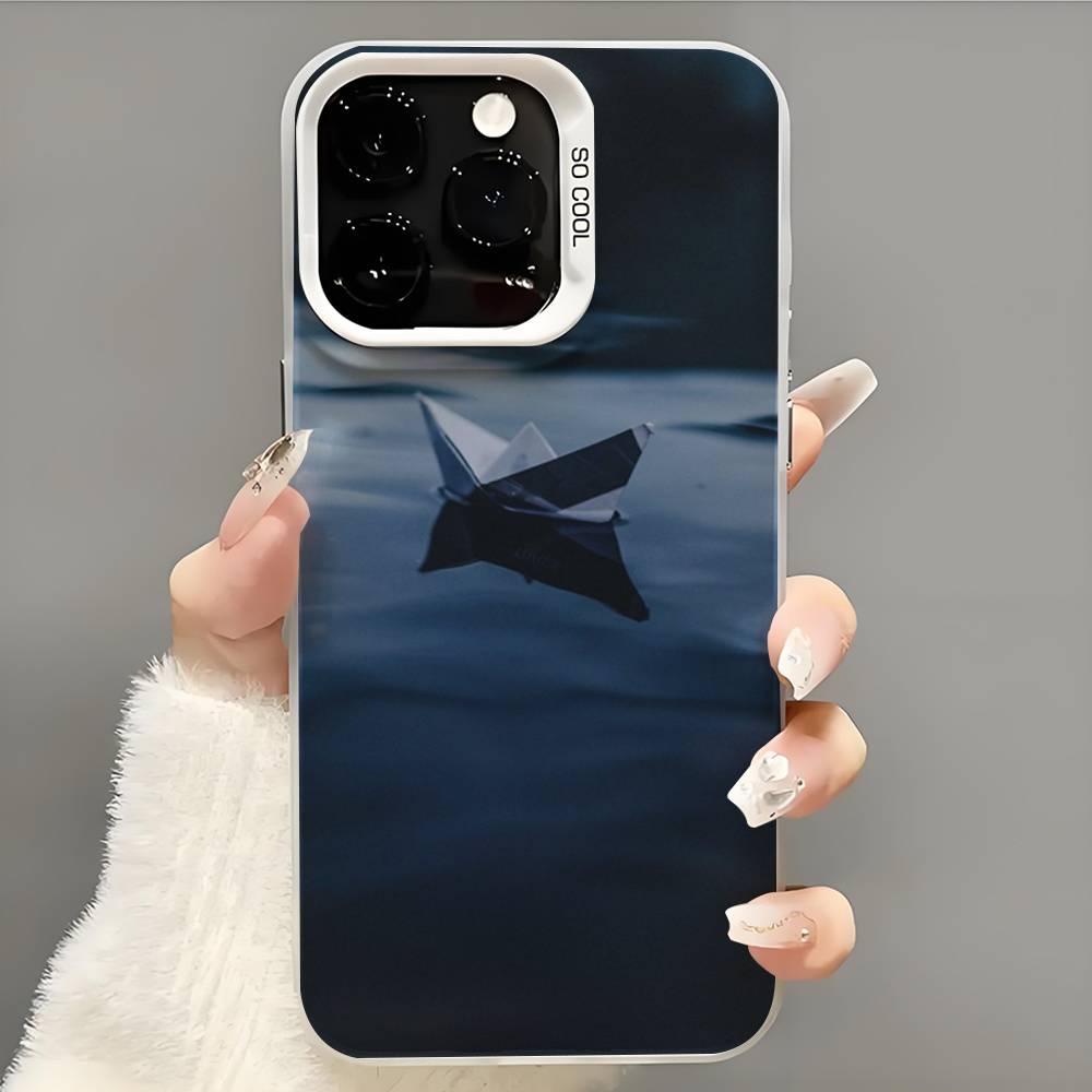 Sailing Boat Phone Case Phone Case For iPhone 14 16 15 11 12 13 Pro Max Mini Plus Shockproof Cover