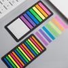 160/300Pcs Color Transparent Fluorescent Index Tabs Flags Sticky Note Stationery