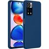Protective Case - E.F.CONNECTION - Redmi Note 11 Pro - Shockproof Liquid Silicone - Slim - Navy Blue