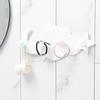 Kitchen Self Adhesive Hooks Kawaii Cartoon Cloud Children's Room Cartoon Star Moon Cloud Non Punching Hook Household Keychain