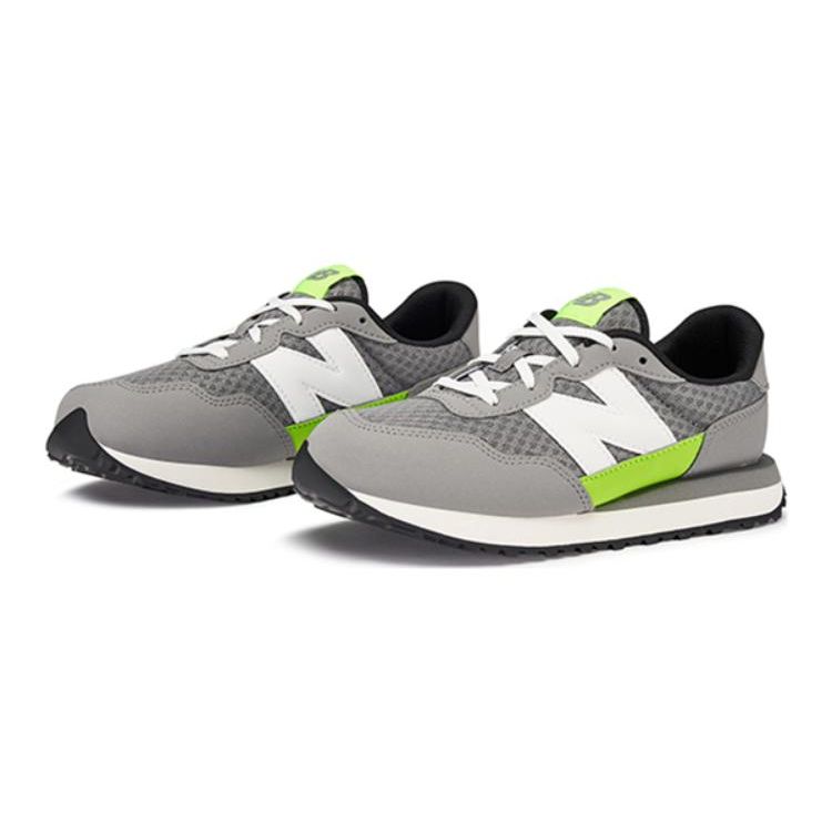 New Balance Nb 237 Дышащие Низкие Прочные Детские Повседневные Кроссовки Детские кроссовки Темно-Серые GS237KG