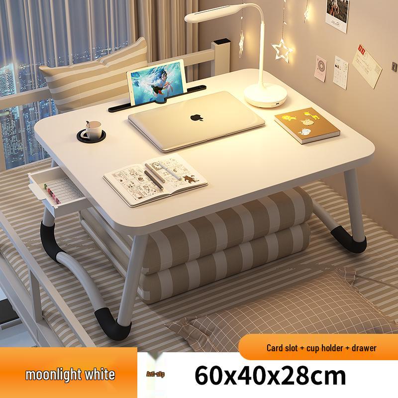 Compact Folding Bedside Table - Study Desk & Laptop Stand