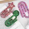 Earrings Silicone Molds Jewelry Making Mold Paper Clip Shape Pendant Moulds Silicone Texture Present for Art Enthusiasts