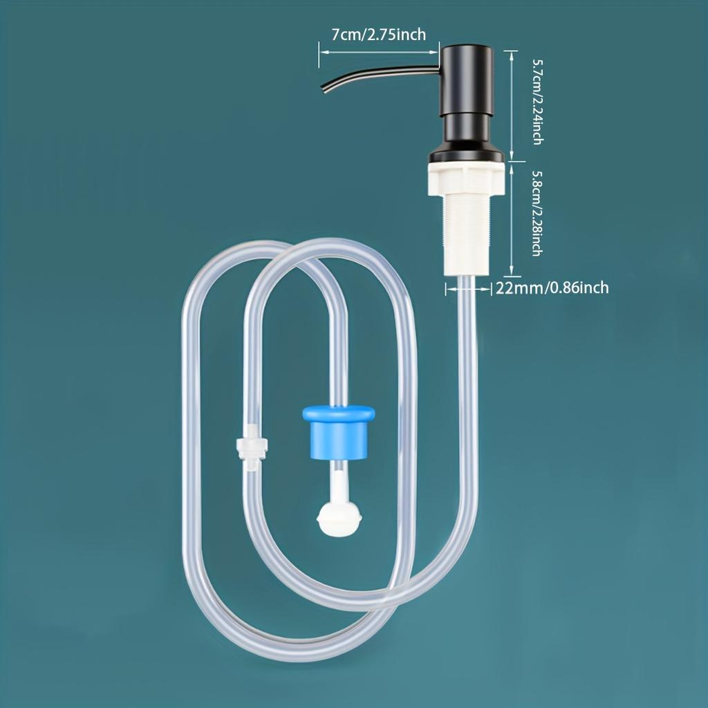Дозатор мыла для кухонной мойки, встраиваемый в столешницу дозатор мыла с 40-дюймовым удлинительным комплектом, не нужно наполнять