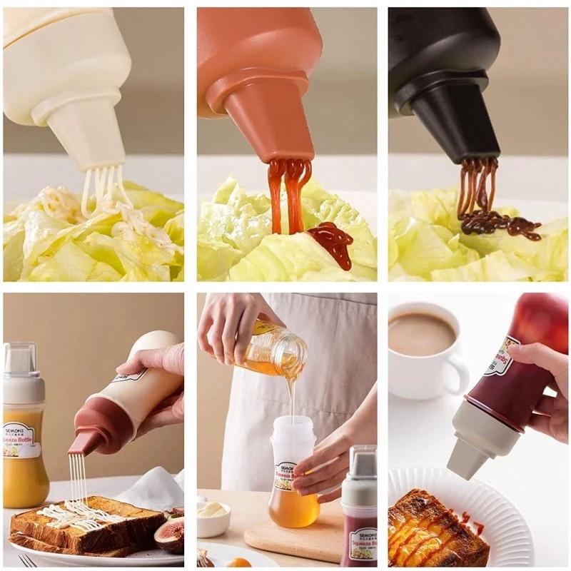 250 мл кухонная бутылка для приправы/герметичные пустые бутылки для приправ/пластиковое масло для уксуса