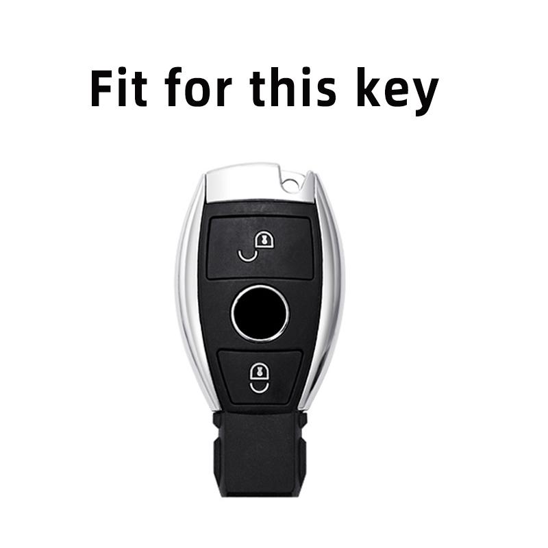 Чехол из ТПУ с 2 кнопками, брелок для дистанционного ключа автомобиля, чехол для Mercedes Benz ACESG Class GLA CLA GLK GLC CLS W204 W463 W176 W251 W205 AMG