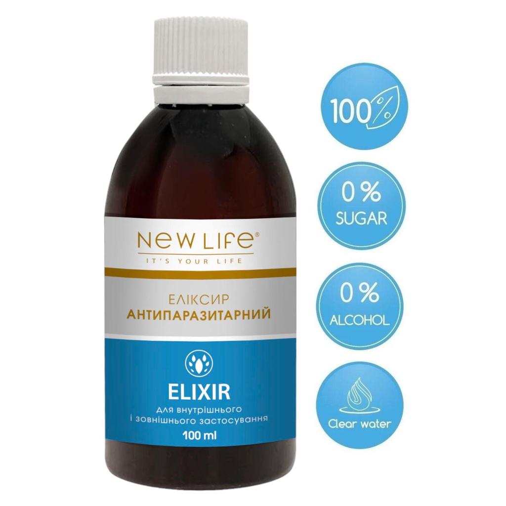 Антипаразитарный Эликсир на Травах Диетическая Добавка New Life
