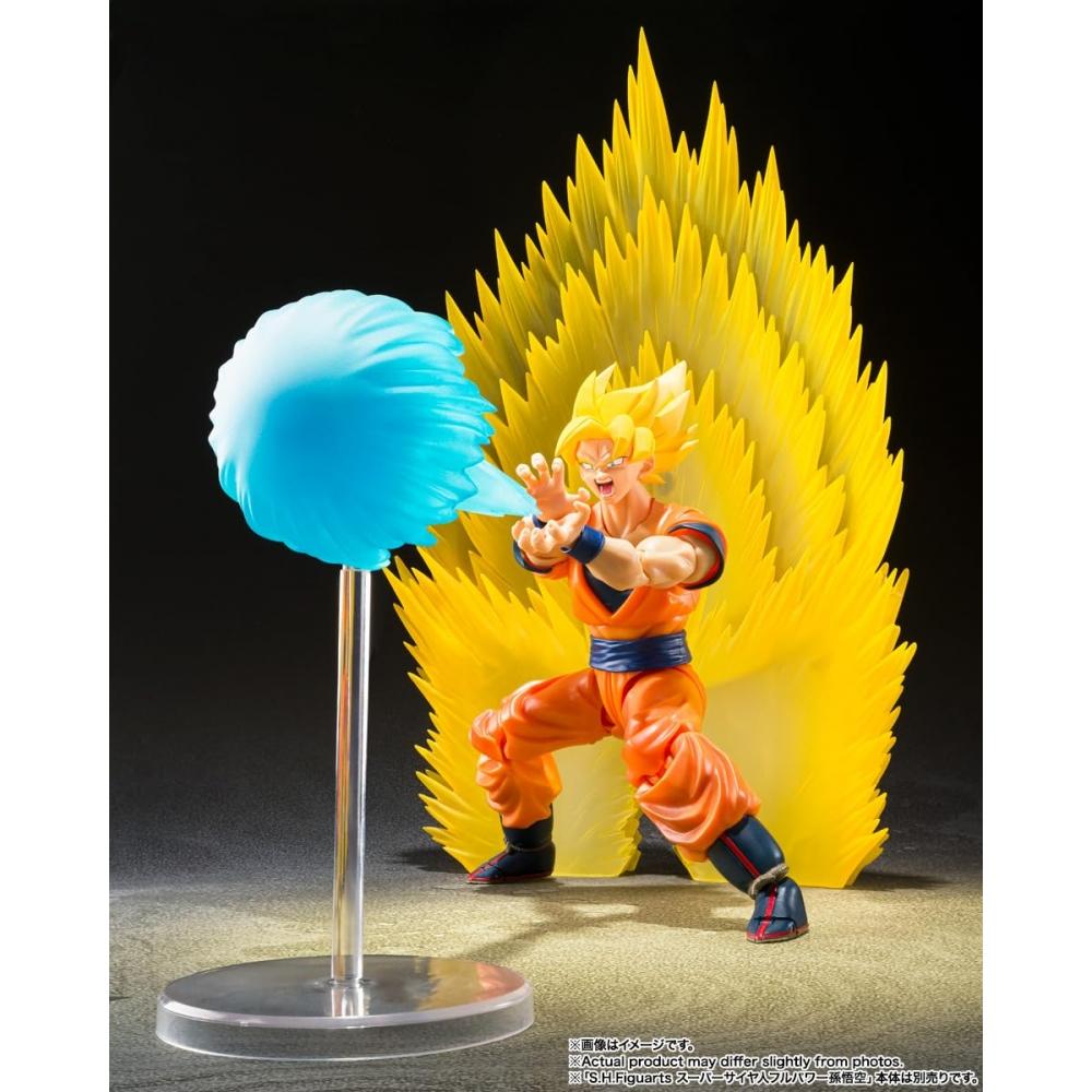 SHFiguarts Dragon Ball Z Super Saiyan Son Goku Effect Parts Set - Телепортация Камехамеха - Приблизительно. Окрашенная подвижная фигура из АБС и ПВХ, 150 мм