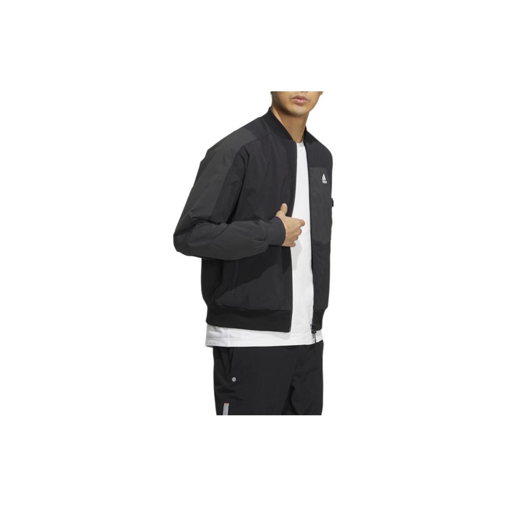 adidas Спортивная куртка с логотипом и карманами, мужские куртки черного цвета HN9035