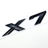 3D ABS Black Chrome Car Letters Rear Trunk Badge X7 Logo For BMW X7 Sticker Emblem X7 Lettering Accessories yq2