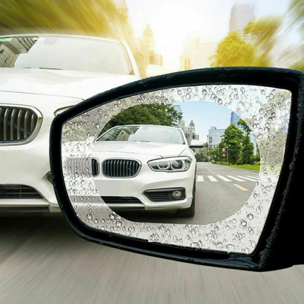 2 шт. непромокаемая наклейка на зеркало заднего вида автомобиля, противотуманная защитная пленка, защита от дождя